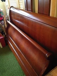 Sleigh bed -  queen size headboard and foot board
