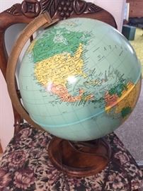 Vintage Rand McNally light up globe