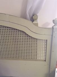 Vintage French Provincial bedroom set, including two twin beds, dressers, mirrors and side dresser. Priced to sell!