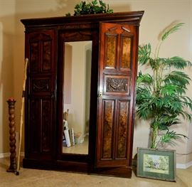 Antique armoire that is gorgeous.