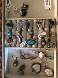 Sterling jade turquoise jewelry