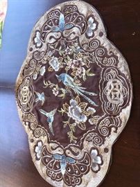 Chinese silk embroisery