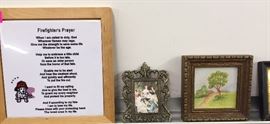 Fireman's Prayer Plaque, Miniature Paintings/Prints