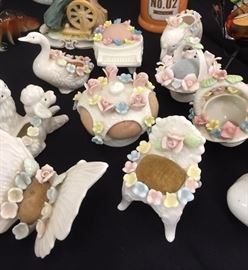 Assorted Vintage Porcelain Pin Cushion Collectibles