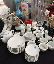 Miniature Porcelain Dishes Set, Porcelain Boot, Porcelain Vase, Ginger Jar, Vases