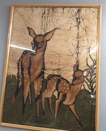 Batik Print Fawns