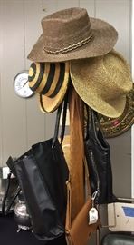 Assorted Hats and Purses