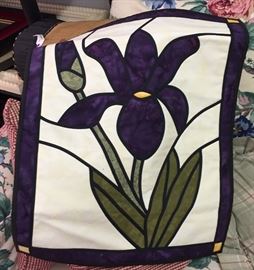 Quilted Stained Glass Effect Iris