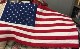 Quilted American Flag for Pole
