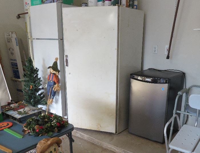 Garage refrigerator, freezer