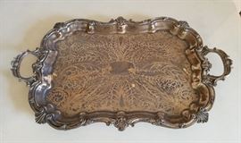 Old silverplated tray