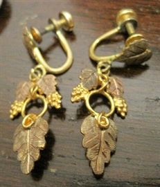 Black Hills Gold earrings