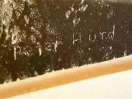 Lithograph entitled "Western Landscape". Signed in the plate by the artist, Peter Hurd (New Mexico, 1904-1984). 9" x 10" in a 15" x 19" frame