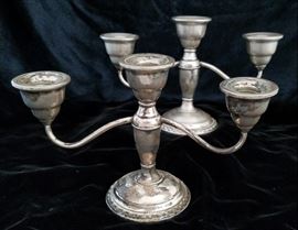 Sterling silver candlesticks