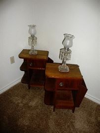 neat side tables / lamps