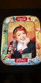 Original 1950's Vintage Coca Cola Tray "The Menu Girl"