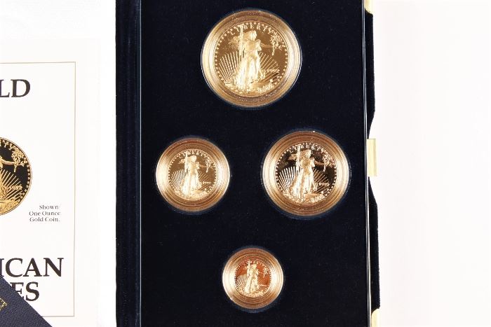 1992 U.S. Mint American Eagle Gold Four Coin Proof Set