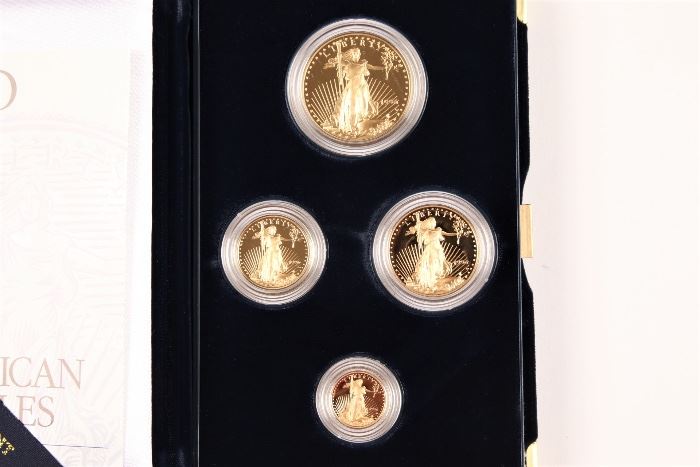1996 U.S. Mint American Eagle Gold Four Coin Proof Set