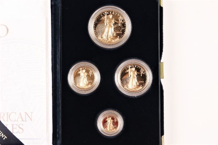 1999 U.S. Mint American Eagle Gold Four Coin Proof Set