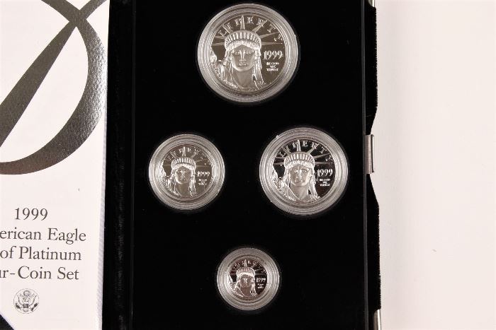 1999 U.S. Mint American Eagle Platinum Bullion Four Coin Proof Set