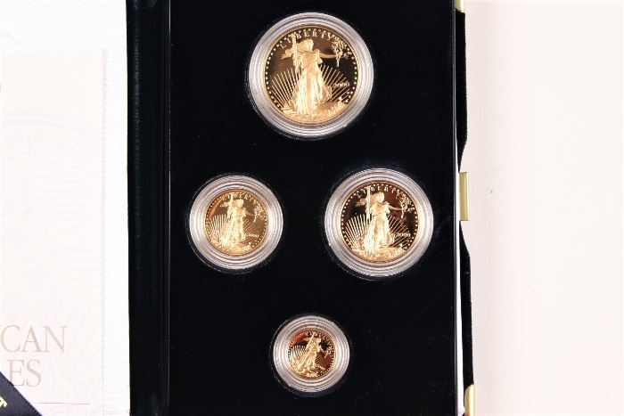 2000 U.S. Mint American Eagle Gold Four Coin Proof Set
