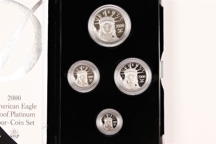 2000 U.S. Mint American Eagle Platinum Bullion Four Coin Proof Set
