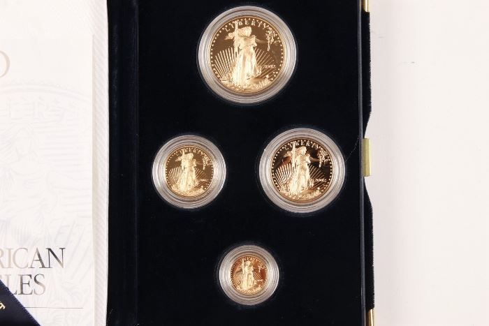 2002 U.S. Mint American Eagle Gold Four Coin Proof Set