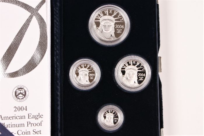 2004 U.S. Mint American Eagle Platinum Bullion Four Coin Proof Set