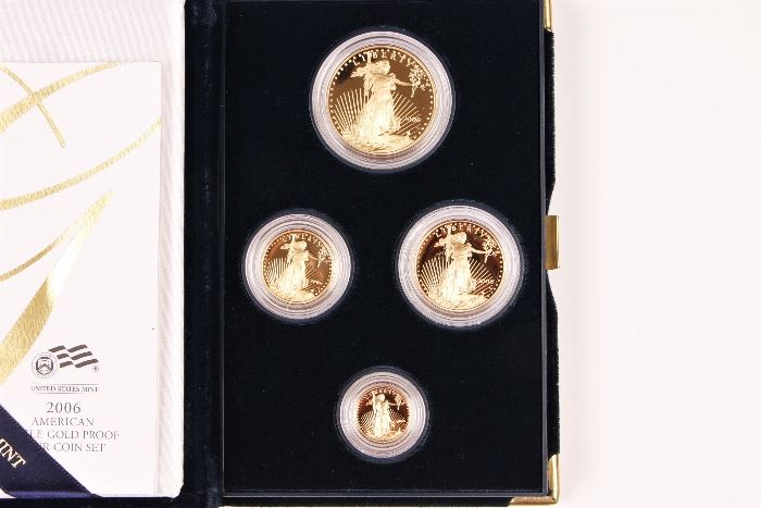 2006 U.S. Mint American Eagle Gold Four Coin Proof Set