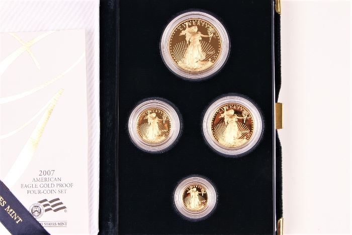 2007 U.S. Mint American Eagle Gold Four Coin Proof Set