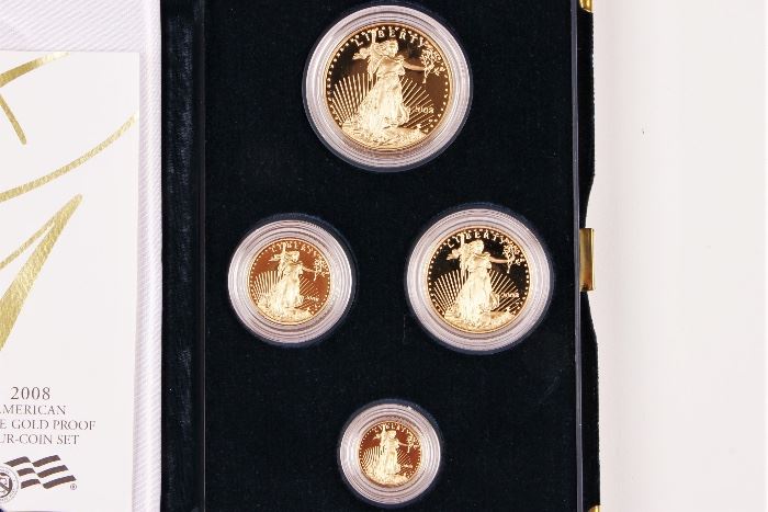 2008 U.S. Mint American Eagle Gold Four Coin Proof Set