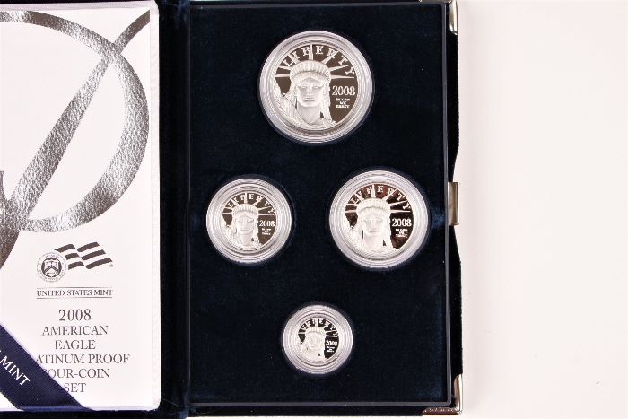 2008 U.S. Mint American Eagle Platinum Bullion Four Coin Proof Set
