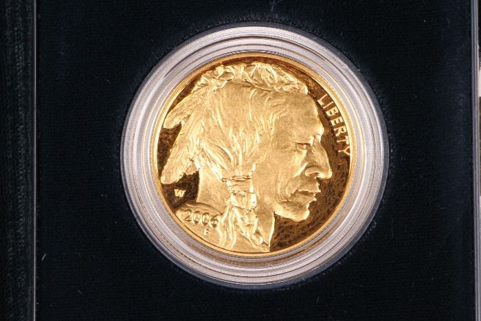 2006 W U.S. Mint 24K Gold Bullion Proof American Buffalo 1 Oz ($50)