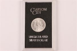 1883 Carson City Uncirculated Silver Dollar