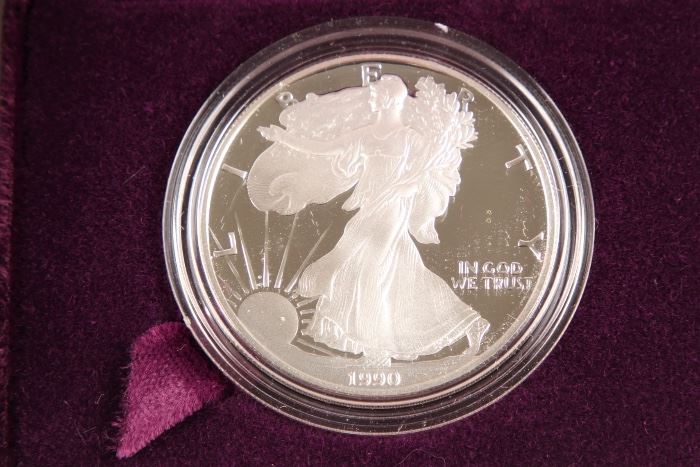 1990 American Silver Eagle Proof Dollar