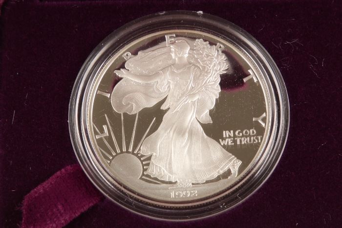 1992 American Silver Eagle Proof Dollar