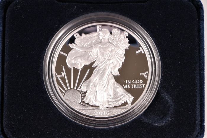 2016 U.S. Mint American Eagle 1 Oz Silver Proof Dollar (30th Anniversary)