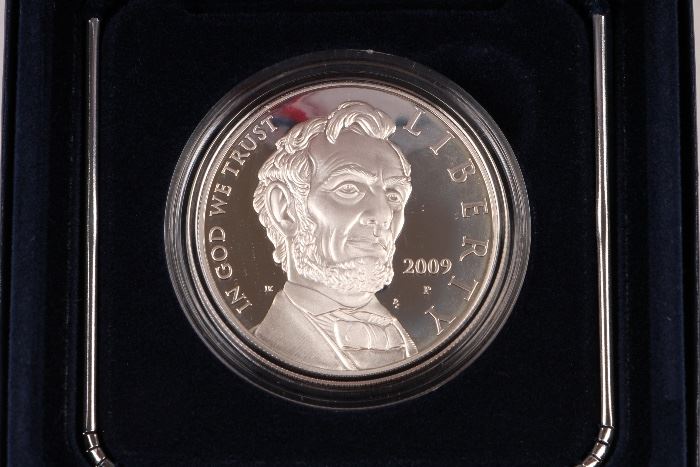 U.S. Mint Silver Proof Abraham Lincoln Commemorative Dollar