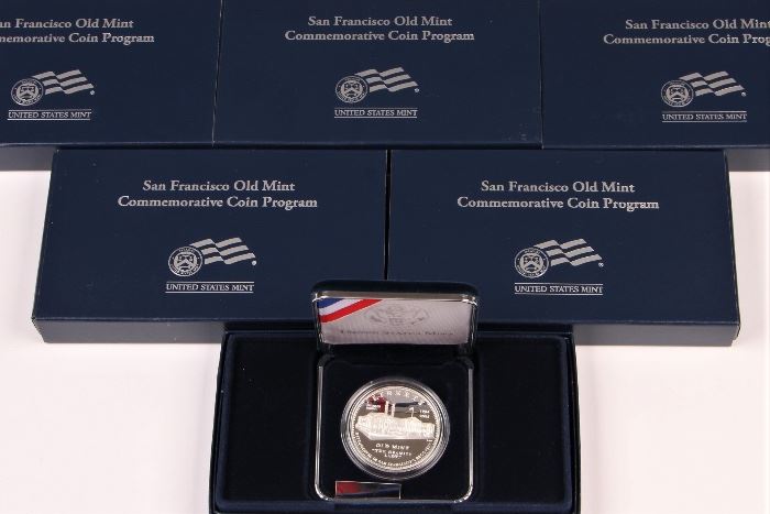 US Silver Proof $1 San Francisco Old Mint Commemorative Coin