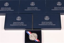US Silver Uncirculated $1 Thomas Alva Edison Commemorative Coin
