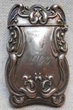 antique sterling silver match safe