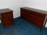cherry dresser and matching nightstand