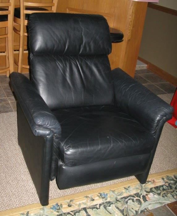 black leather recliner   BUY IT NOW $ 135.00