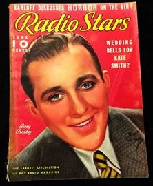 Vintage "Radio Stars" Magazine with Cover Art by Earl Christy- June 1936