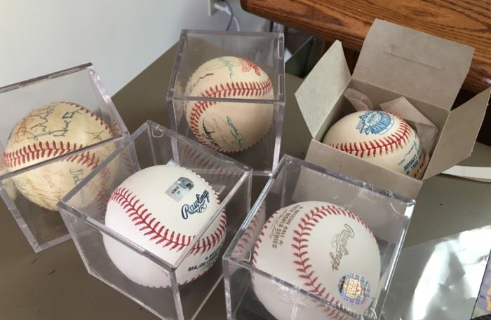 Baseballs, tigers, 3 autographed