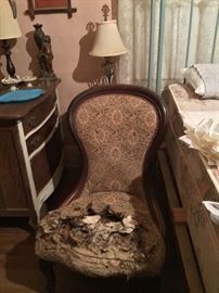 Several Victorian Chairs in various states of repair 