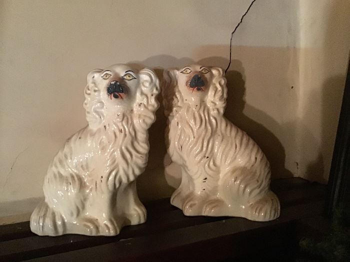 Pair of Stafordshire Dogs