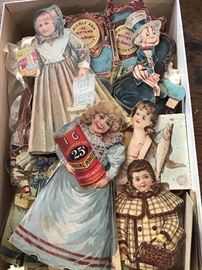 Antique advertising Paper Dolls from the 1800s 