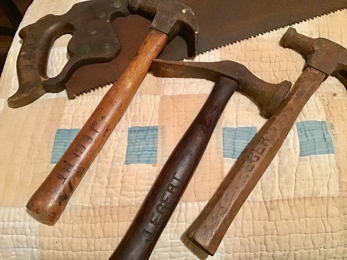 John Egerts original tools from early 1900