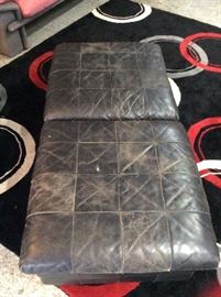 Two Leather ottomans, good condition.                                               Asking price: $25.00 pair
